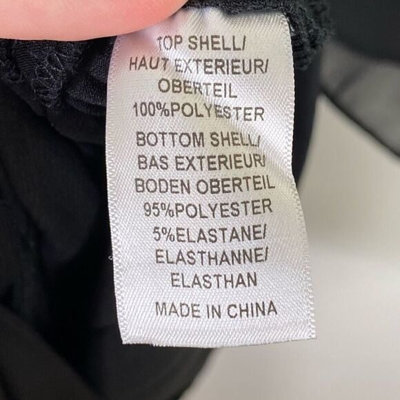 Adrianna Papell Black Asymmetric Chiffon Overlay Capelet Sheath Dress Size 6 - Picture 5 of 6